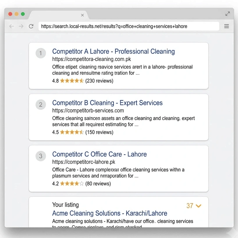 Not because they're better... Because they've invested in SEO.